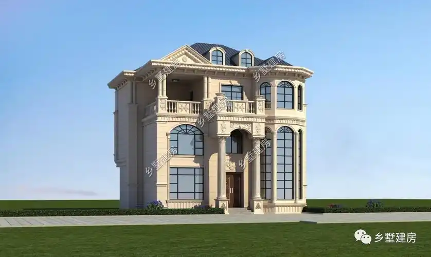 12x9米农村三层小别墅高贵又典雅建一栋把日子过成诗