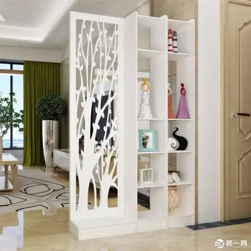 现代玄关屏风隔断客厅-家装效果图_装一网装修效果图