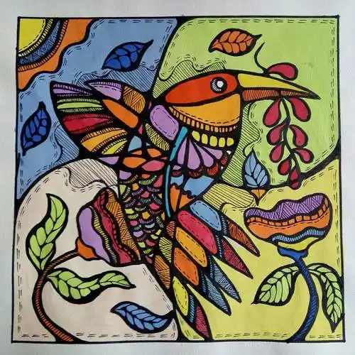 装饰画尝试 喜欢手绘