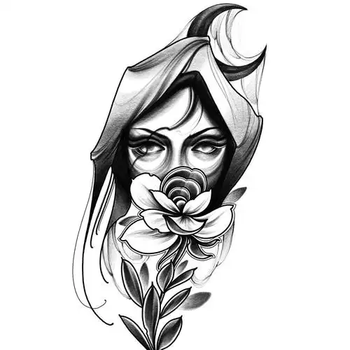 女纹身手稿素材,女纹身手稿素材黑白