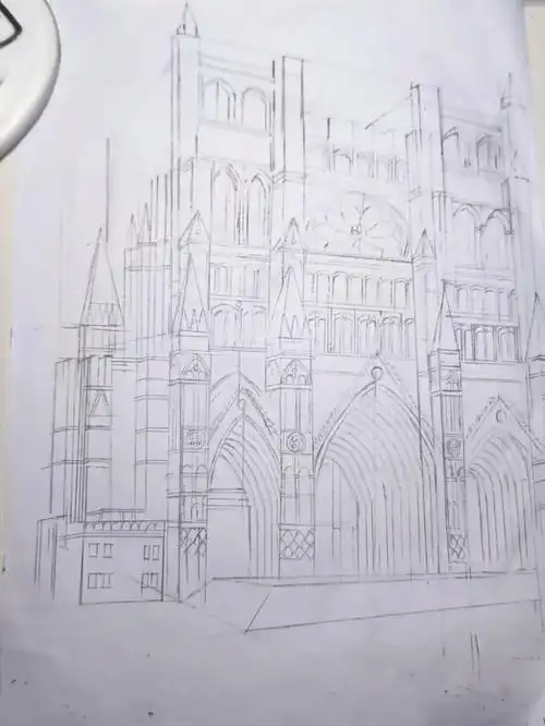 临摹巴黎圣母院