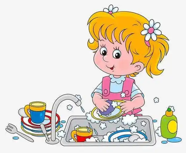 kd班的小朋友 可以帮忙洗洗碗