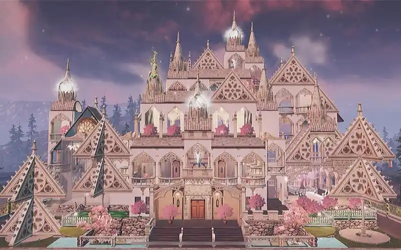 明日之后双人地基哥特城堡系惋森之夜内饰分享