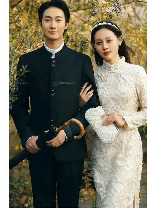 极致温柔的民国风旗袍婚纱照温婉含蓄之美