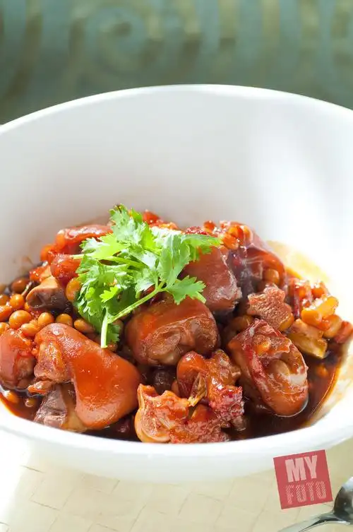 标题:吉旺茶餐厅-果醋黄豆煨猪手