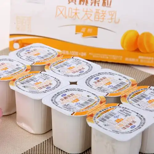 完达山黄桃果风味发酵100g8杯酸奶酸奶