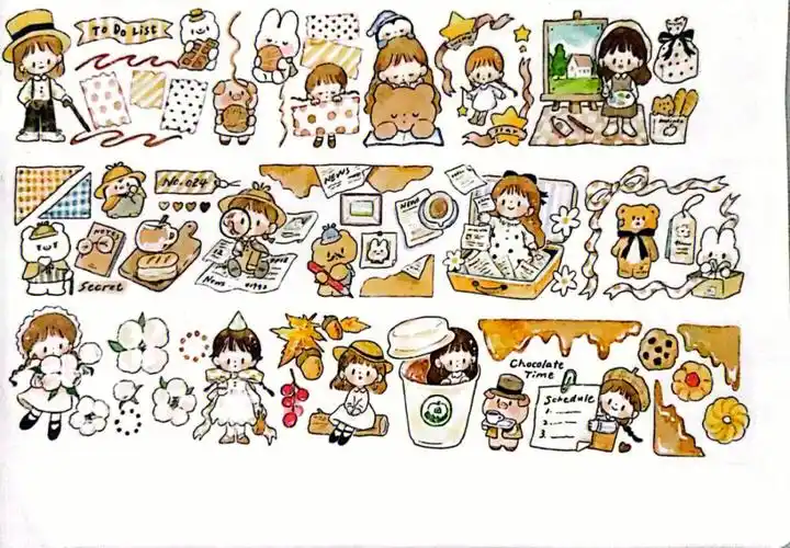 一些电子手帐素材卓大王系列