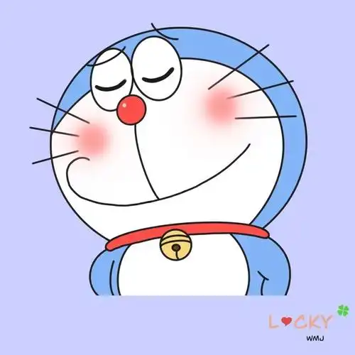 哆啦a梦  插画,这个用来做微信头像很好看