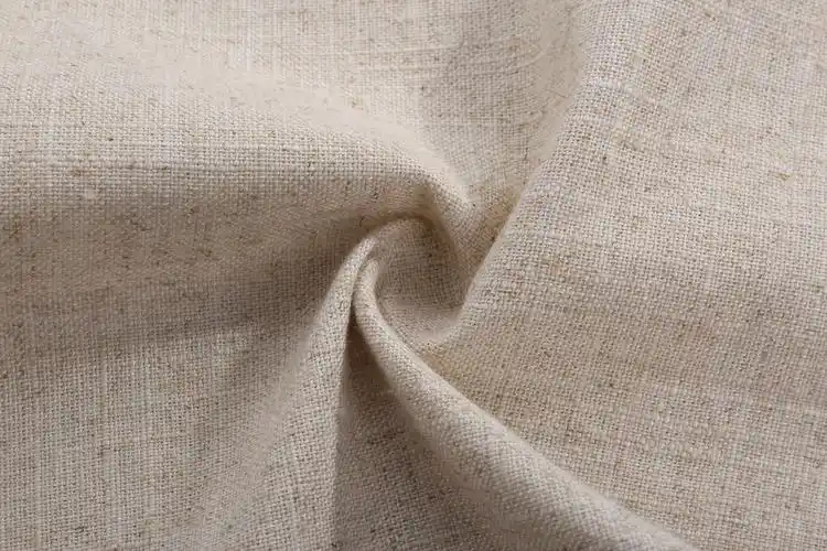 新款101单雨露 素色亚麻面料 涤仿麻家居家纺专用麻布 厂家直销