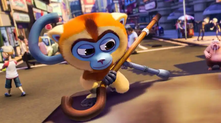 西游题材《小悟空》提档7月14日 "新师徒"海报猪八戒首当师父