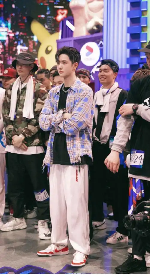 梵牧罗这就是街舞3王一博同款白色休闲裤男女情侣宽松束脚裤子潮秋