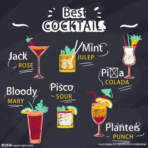 手绘饮料菜单图片