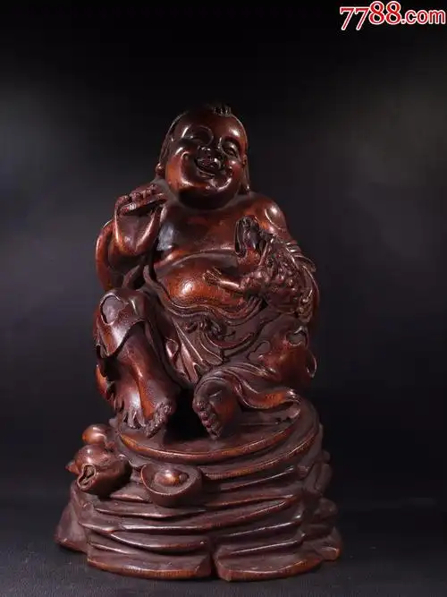 沉香刘海戏金蟾摆件_木雕摆件_第1张_7788奇石收藏