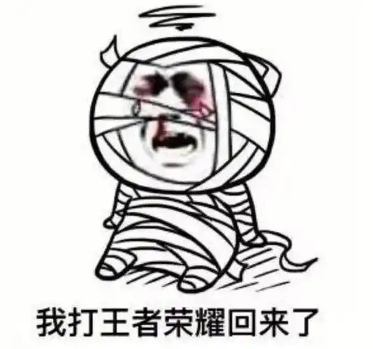 王者荣耀表情包我打游戏回来了