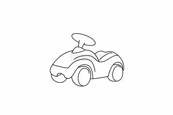 出一个在坐摇摇木马的卡通小女孩简笔画儿童摇摇车米老鼠摇摇车滴滴滴