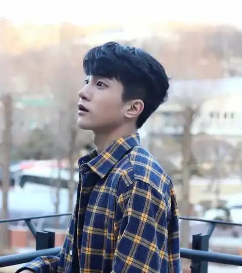 男士中发_微发型