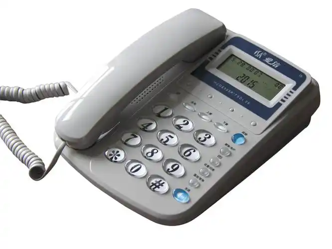 爱信0828电话机坐机酒店宾馆办公座机电信有线固定双接口夜光全新