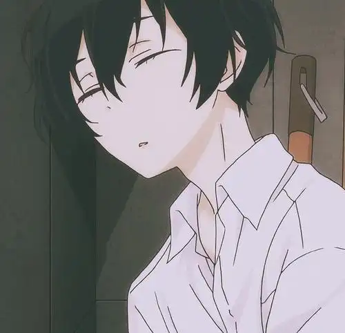 动漫男头像慵懒