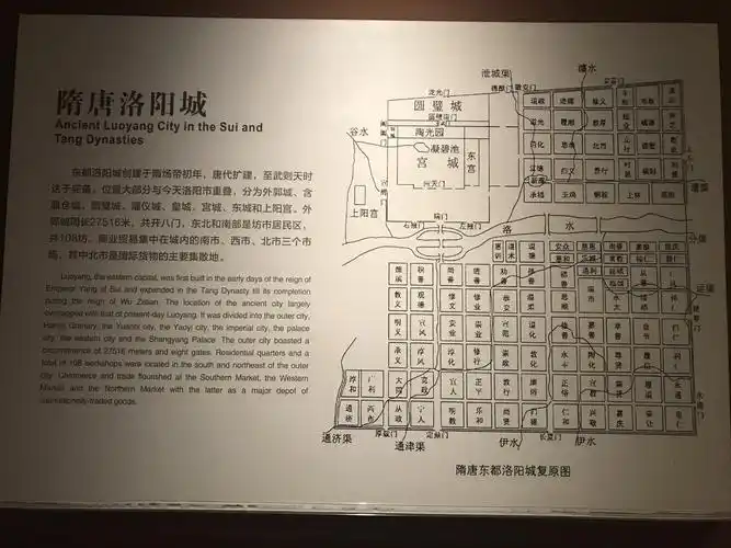 今天的洛阳城几乎与1500多年前隋唐时期的东都在布置上完全重叠,堪称