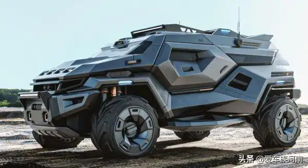 由milenivanov设计armortruck超级科幻未来装甲车suv