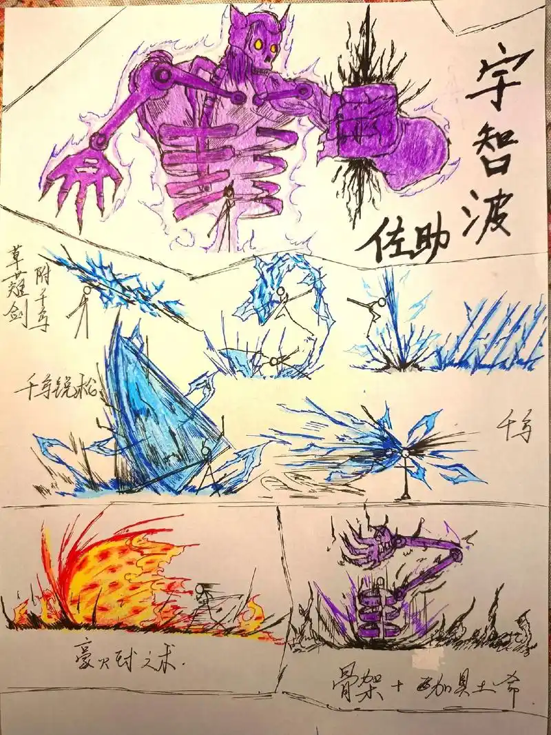 佐助火柴人特效.#画画 #火柴人 #原创 #火影忍者 #佐助 - 抖音