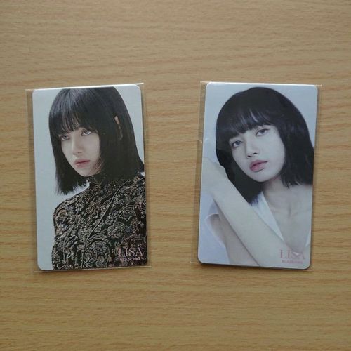 blackpink正规一环球特典小卡  环球白莎 环球黑短莎 稀有造型【15天