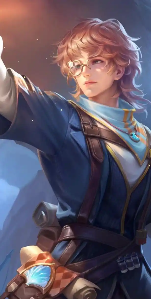 王者荣耀|张良-古海寻踪 高清海报 清秀卷毛小伙