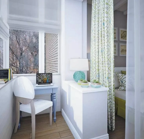 狭长的阳台设计,将心灵释放,还自己一个澄澈的天空.