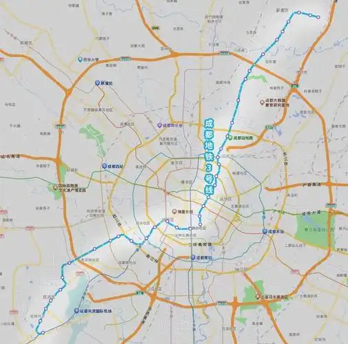 首先,从交通上来看,2018年底成都地铁3号线二期,三期正式开通运营,北