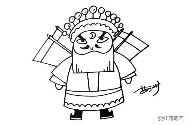 京剧人物视频教程-简笔画大全q版京剧简笔画图片手抄报简笔画手抄报