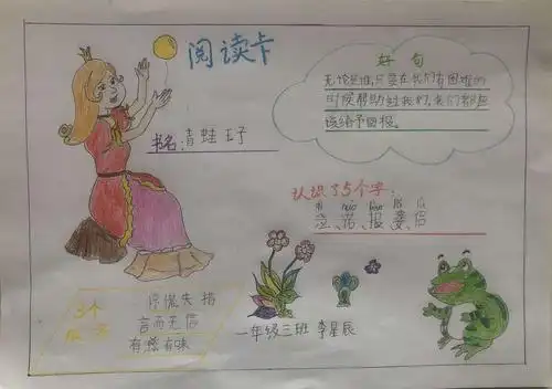 阅读卡《青蛙王子》