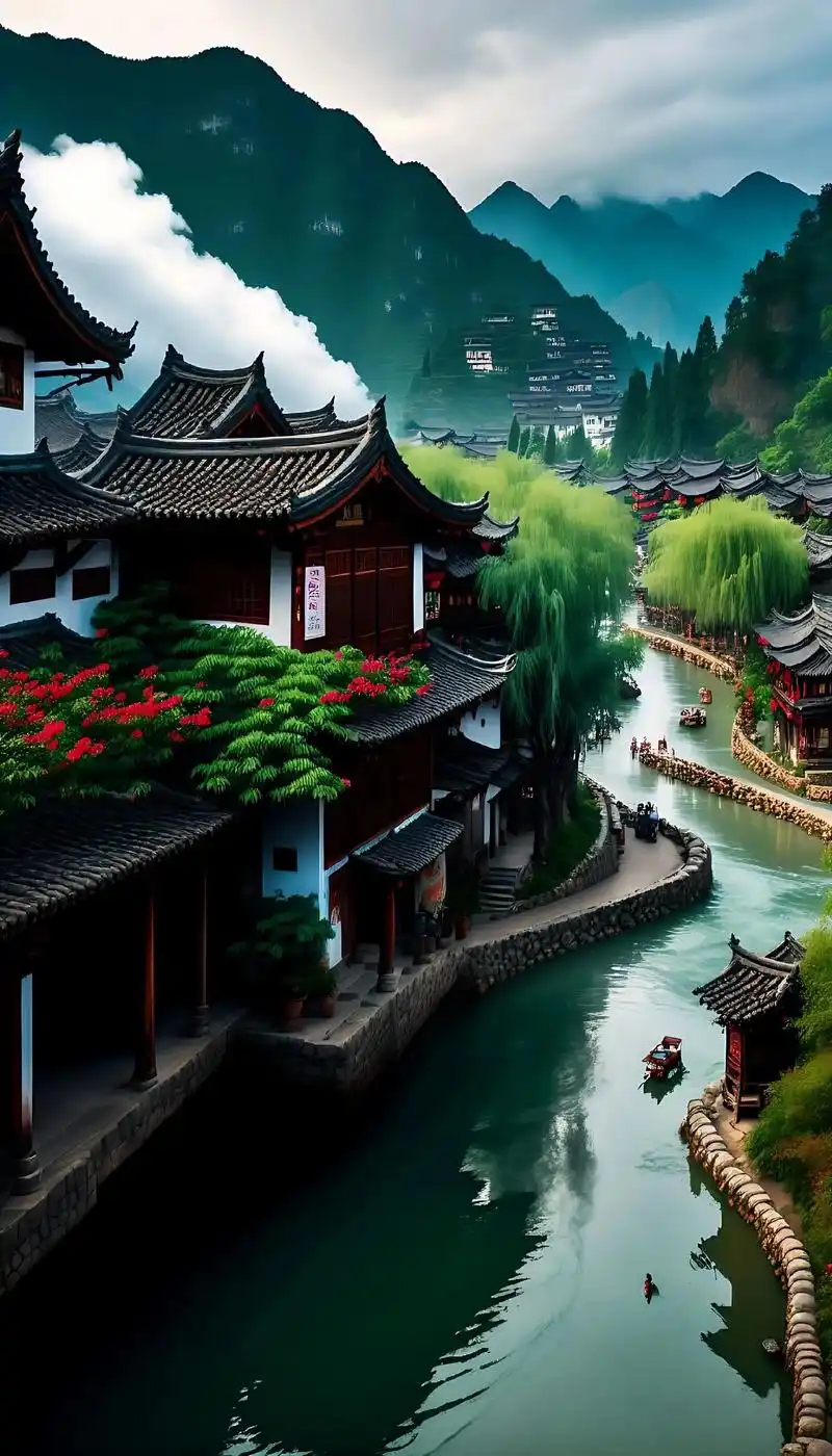 神秘的丽江古城,空气清新,山水间,历史悠.神秘的丽江古城,空 - 抖音