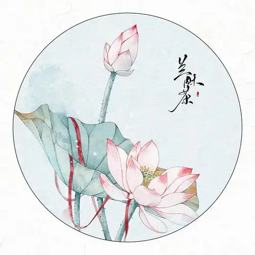 古风荷花-诗词封面|插画|商业插画|兰酥茶 - 原创作品 - 站酷 (zcool)