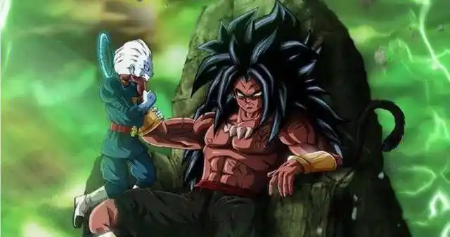 如上图所示,大全王神的形象比全王更魁梧,长得像赛亚人,却能一剑秒掉