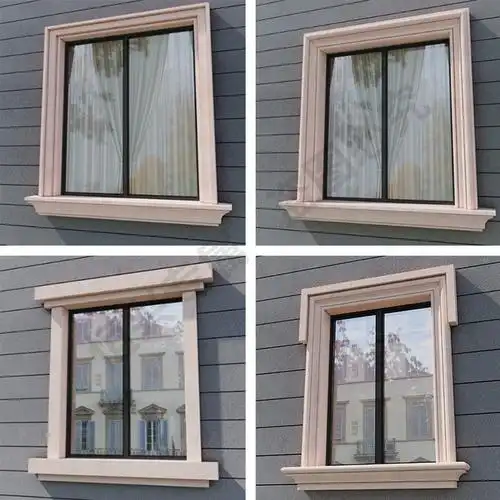 湖南建筑别墅eps线条外墙腰线装饰梁托泡沫檐线窗套构件欧式浮雕