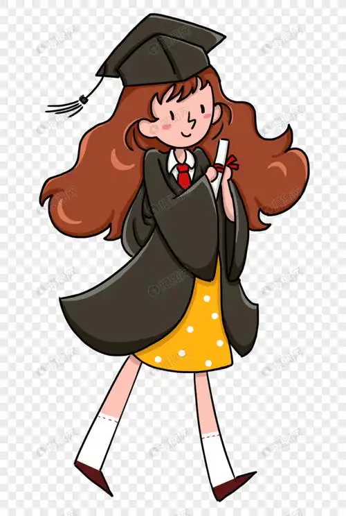 穿学士服的女孩