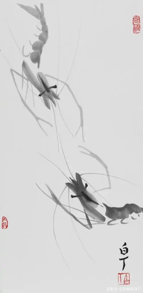 白丁画虾思想解读