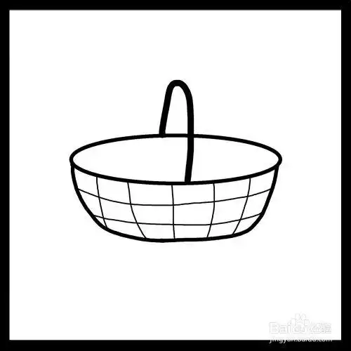 幼儿园简笔画蔬菜篮子