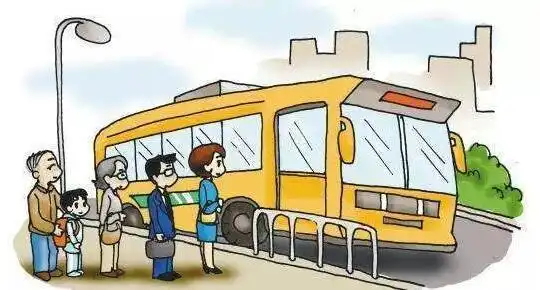 小朋友排队坐车简笔画乘公交车简笔画简笔画出排队正在排队的女孩子简