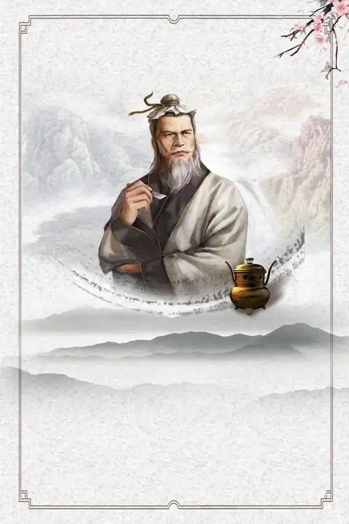 古代名医挂画中国风海报