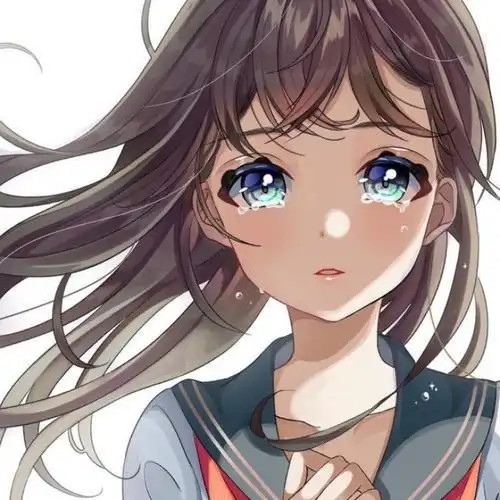 痴情哭红了眼睛动漫女生头像图片