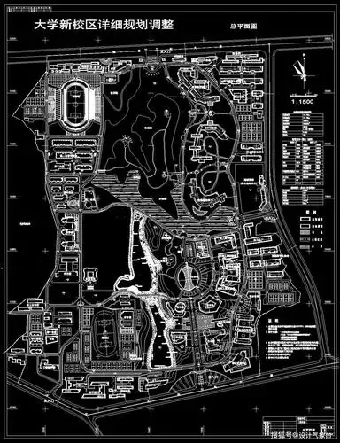校园规划不知道怎么画?这里全套cad等着你!_景观