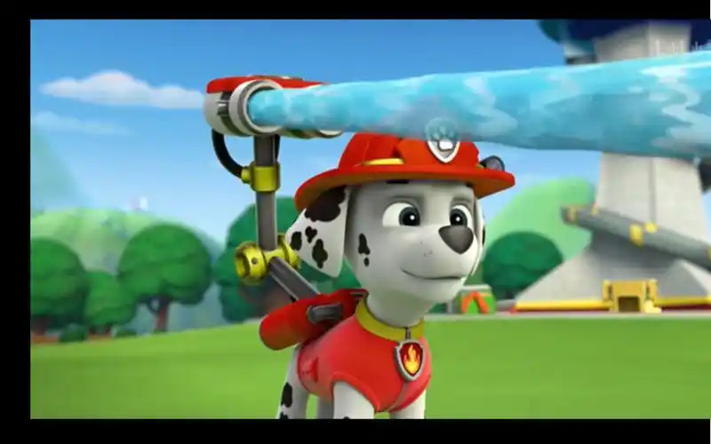 汪汪队立大功 看动画学英语 毛毛喷水 water spray