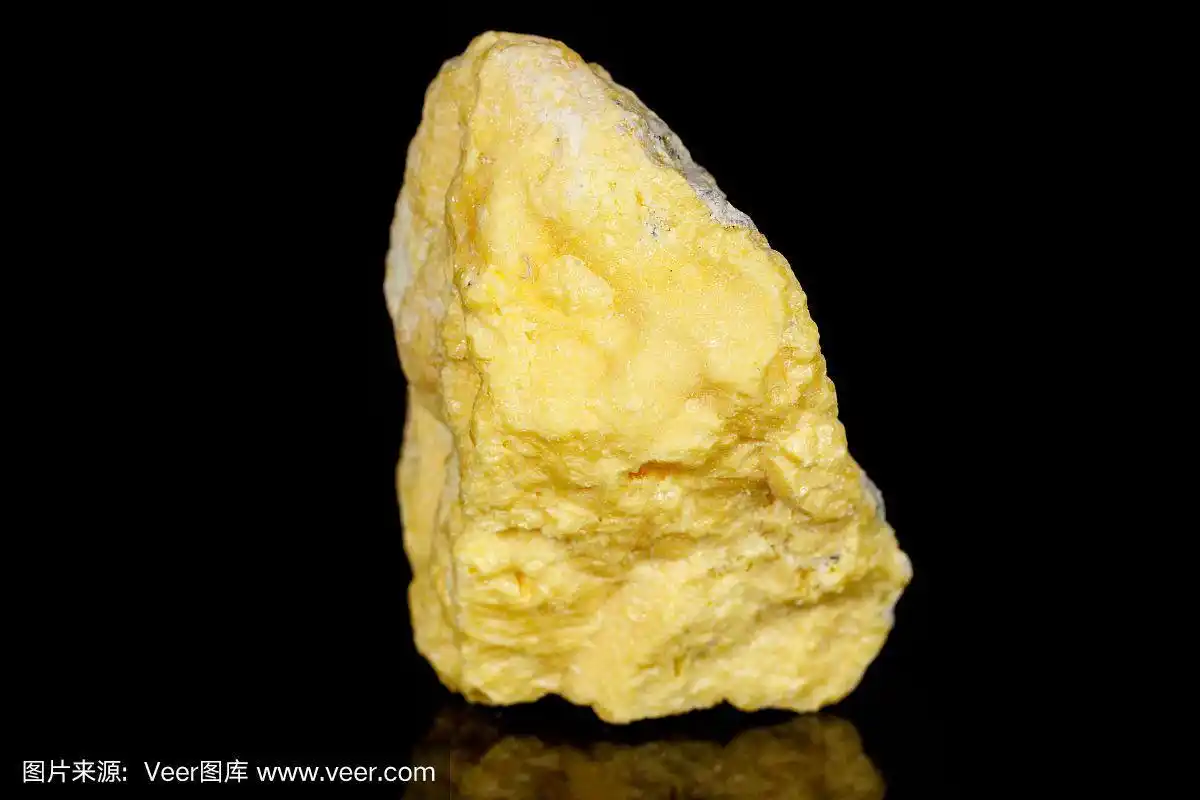 矿物质,硫磺,石材,黑色背景,大特写