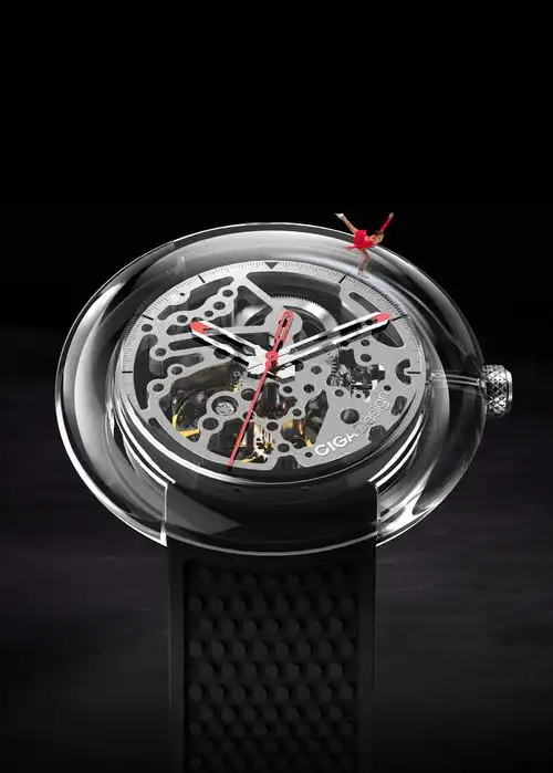 中国原创力作,全透明,全镂空,机械表