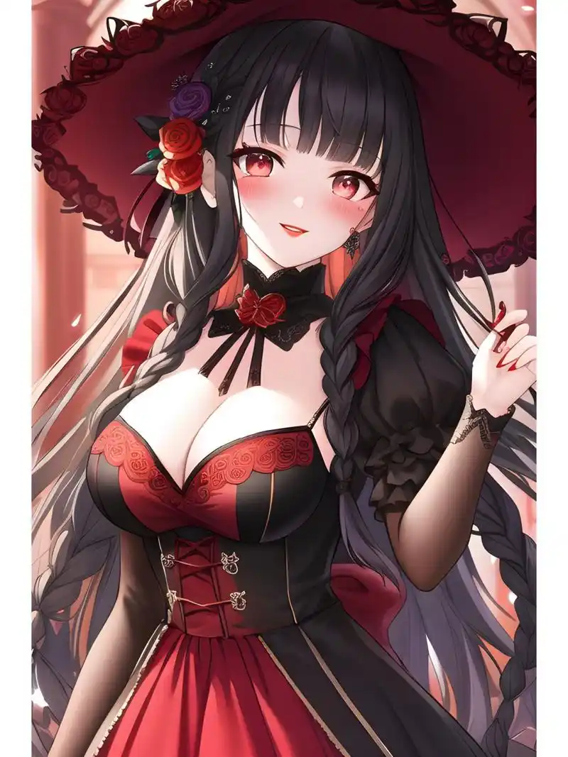 动漫二次元人物可爱女巫