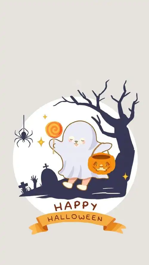 万圣节快乐经典卡通人物插画