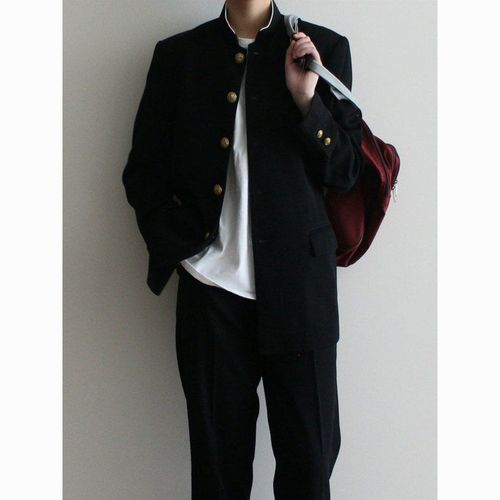 中山装日系复古dk制服西装男套装诘襟服宽松休闲jk学生班服西服春