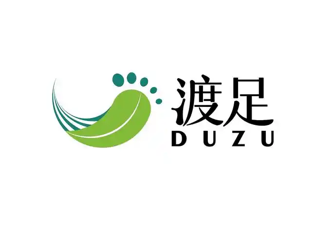 渡足品牌logo设计,健康绿色,禅意十足,含vi样机全套