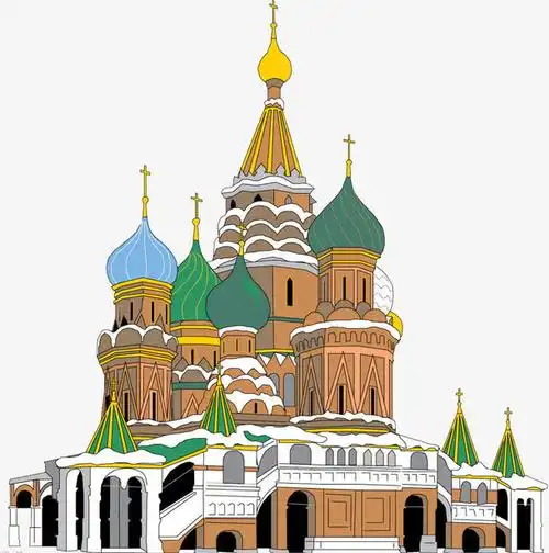 手绘城堡免抠素材